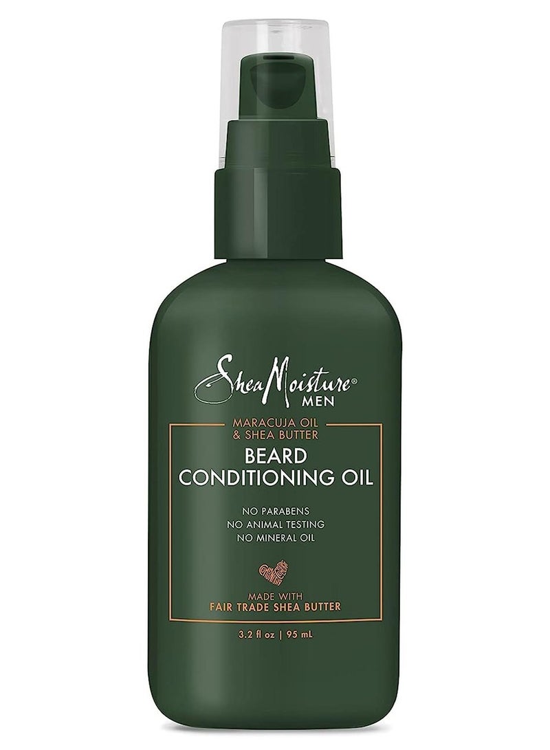 SheaMoisture Beard Conditioning Oil For A Full Beard Maracuja Oil And Shea Butter To Moisturize And Soften 3.2 oz 95 mlml - Image 1