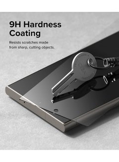 Ringke Tempered Glass Easy Slide Compatible with Samsung Galaxy S24 Ultra Screen Protector, Case Friendly Shatterproof Premium 9H Hardness - 2 Pack Clear  - Image 5
