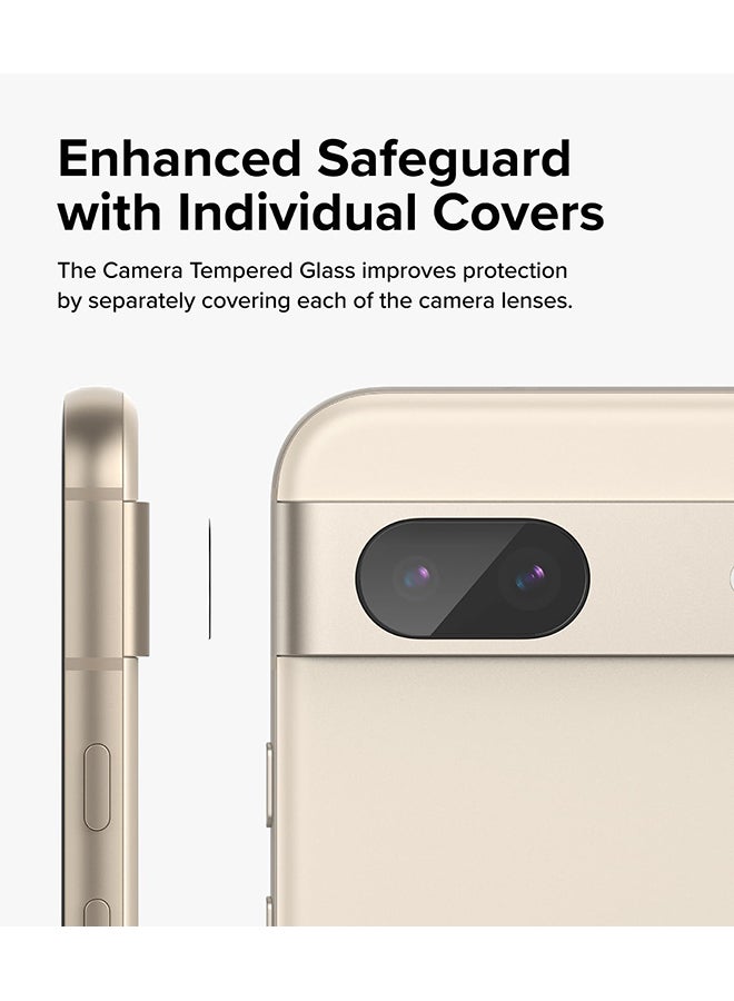 Ringke Glass Camera Protector 3 Pack Compatible With Google Pixel 8A, Hard Tempered Glass Protector Ultra-Thin Full-Cover Camera Lens Protector Clear - Image 5