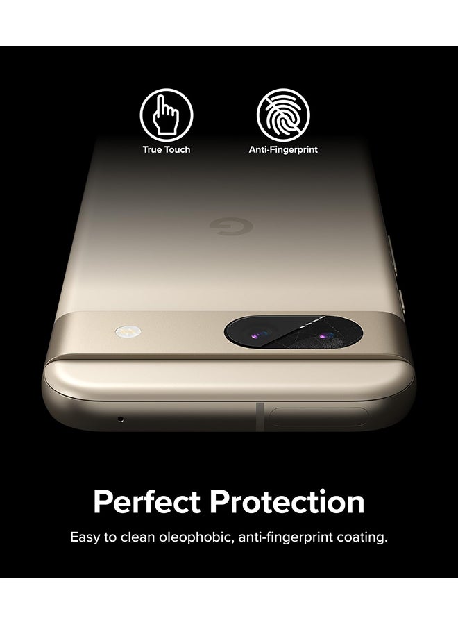 Ringke Glass Camera Protector 3 Pack Compatible With Google Pixel 8A, Hard Tempered Glass Protector Ultra-Thin Full-Cover Camera Lens Protector Clear - Image 4