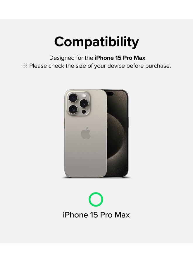 Ringke Tempered Glass Easy Slide Compatible With iPhone 15 Pro Max Screen Protector, Case Friendly Shatterproof Premium 9H Hardness, Anti-Scratch - 2 Pack Clear  - Image 2