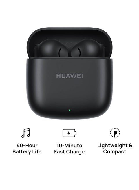 FreeBuds SE 2 In-ear Earphones, True Wireless Earbuds, 40-Hour Battery Life, 3 Hours of Music Playback on a 10-Minute Charge, Compact and Comfortable - Graphite Black