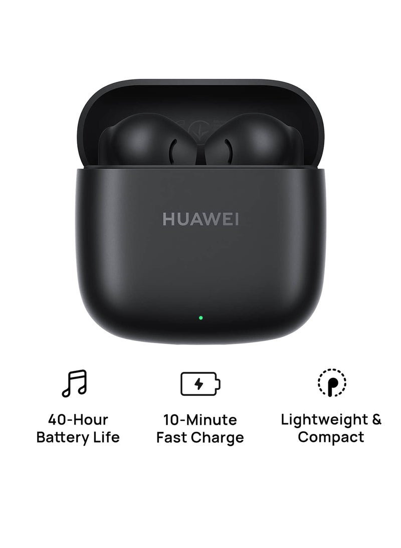 HUAWEI - FreeBuds SE 2 In-ear Earphones, True Wireless Earbuds, 40-Hour Battery Life, 3 Hours of Music Playback on a 10-Minute Charge, Compact and Comfortable - Graphite Black - Image 1