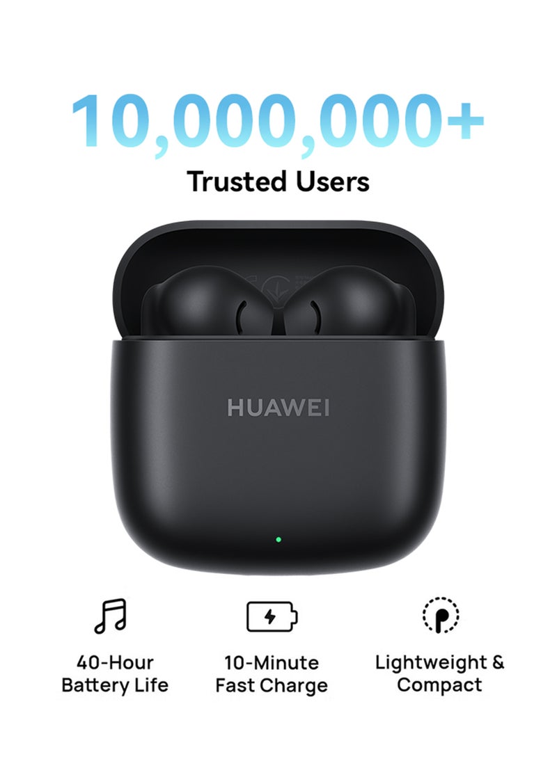 HUAWEI FreeBuds SE 2 In-ear Earphones, True Wireless Earbuds, 40-Hour Battery Life, IP54 Water and Dust Proof, Compact and Comfortable, Graphite Black - Image 1