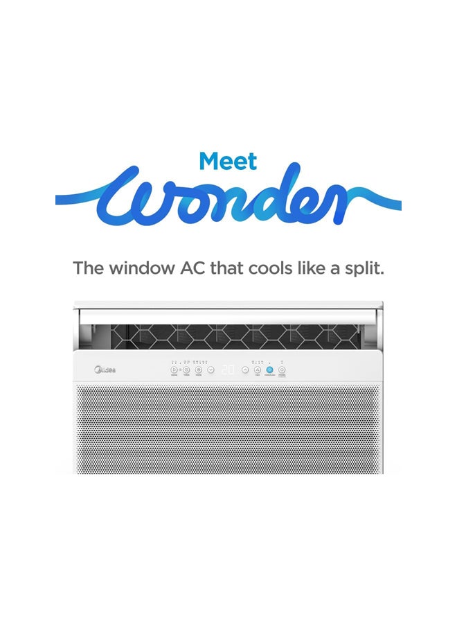 Midea - Window Air Conditioner 18000 BTU Inverter Compressor, Wifi Control, Silent, 24H Timer, Sleep Mode, 5 Year Full Warranty 3500 W ‎MWT4WG-18CRN1 White - Image 1
