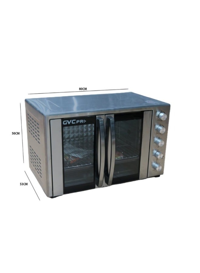gvc pro - Dual Door Oven 100 L 1800 W GVOV-1002D Steel - Image 1