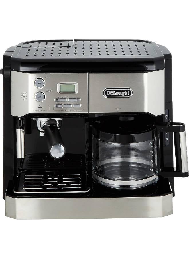 De'Longhi De'Longhi Combi Coffee Machine, Traditional Pump Espresso and Filter Coffee, 1.25 Liter, BCO431.S, Black and Stainless Steel 1.25 L 1750 W BCO431.S Silver - Image 4