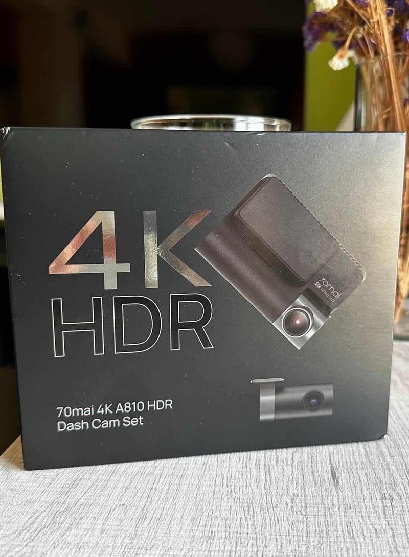 70 ماي - مجموعة كاميرا 4K A810 HDR Fash Cam مع Sony Starvis 2 - Image 1