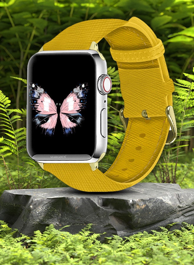 Apple Watch Band 38mm/40mm/41mm Leather Band Buckle Strap Wristband Compatible with Apple watch series 7/6/5/4/3/2/1/SE Multicolor