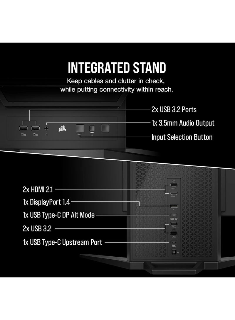 45 Inch Xeneon Flex  OLED WQHD Gaming Monitor -  (3440 X 1440) Bendable Display, 240Hz Refresh Rate, 0.03Ms Gtg Response Time, Nvidia G-Sync Compatible, Amd Freesync Premium 45Wqhd240 Black