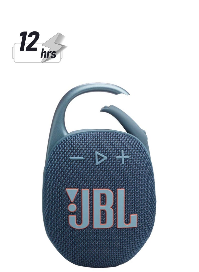 JBL - Clip 5 Portable Bluetooth Speaker Blue - Image 1