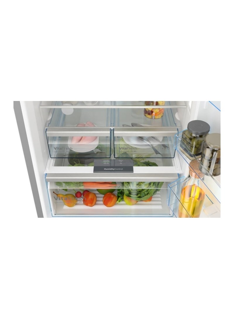 BOSCH - Series 4 Free-Standing Fridge-Freezer with Freezer at Bottom 505 Liters - 193 x 70 cm, 505 L KGN56CX30U Black Stainless Steel - Image 1