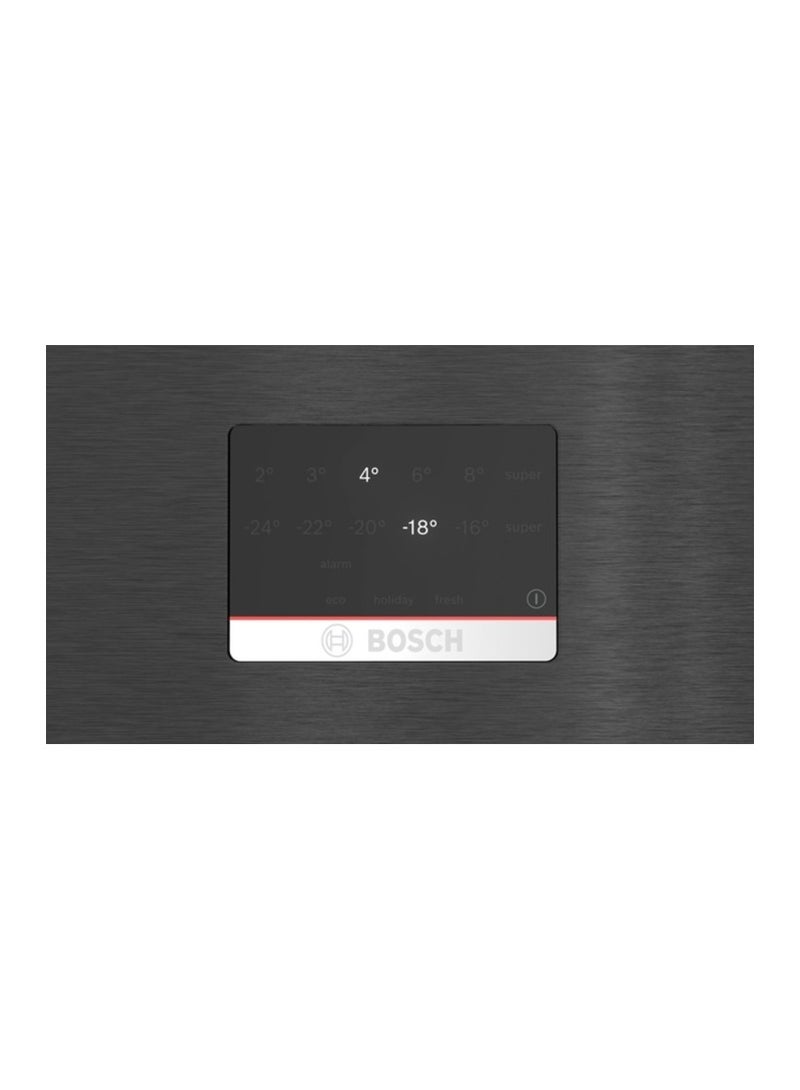 BOSCH Series 4 Free-Standing Fridge-Freezer with Freezer at Bottom 505 Liters - 193 x 70 cm, KGN56CX30U Black Stainless Steel - Image 2