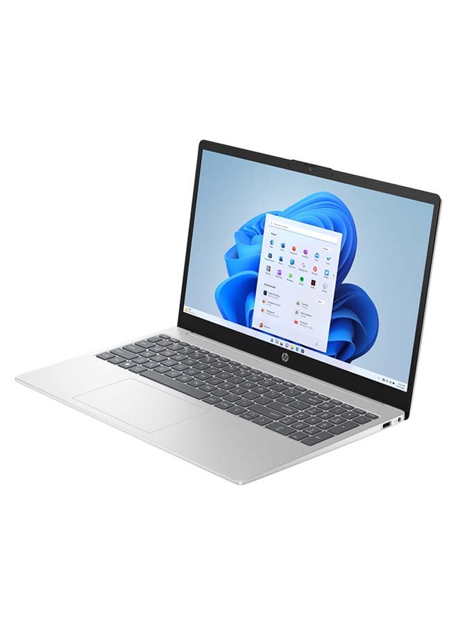 HP 15-fd0050ne Laptop With 15.6-Inch Display, 13th Gen Core i5-1334U Processor/8GB RAM/512GB SSD/2GB NVIDIA Geforce GeForce MX570 Graphics Card/Windows 11 Home English/Arabic Natural Silver  - Image 2