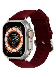 Apple Watch Band 49mm/45mm/44mm Leather Band Buckle Strap Wristband Compatible with Apple watch series Ultra2/Ultra/8/7/SE/5/4/3/2/1 Multicolor
