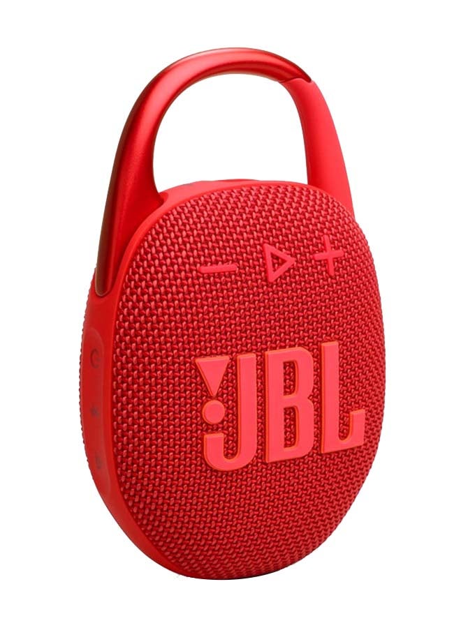 JBL - Clip 5 Portable Bluetooth Speaker Red - Image 1