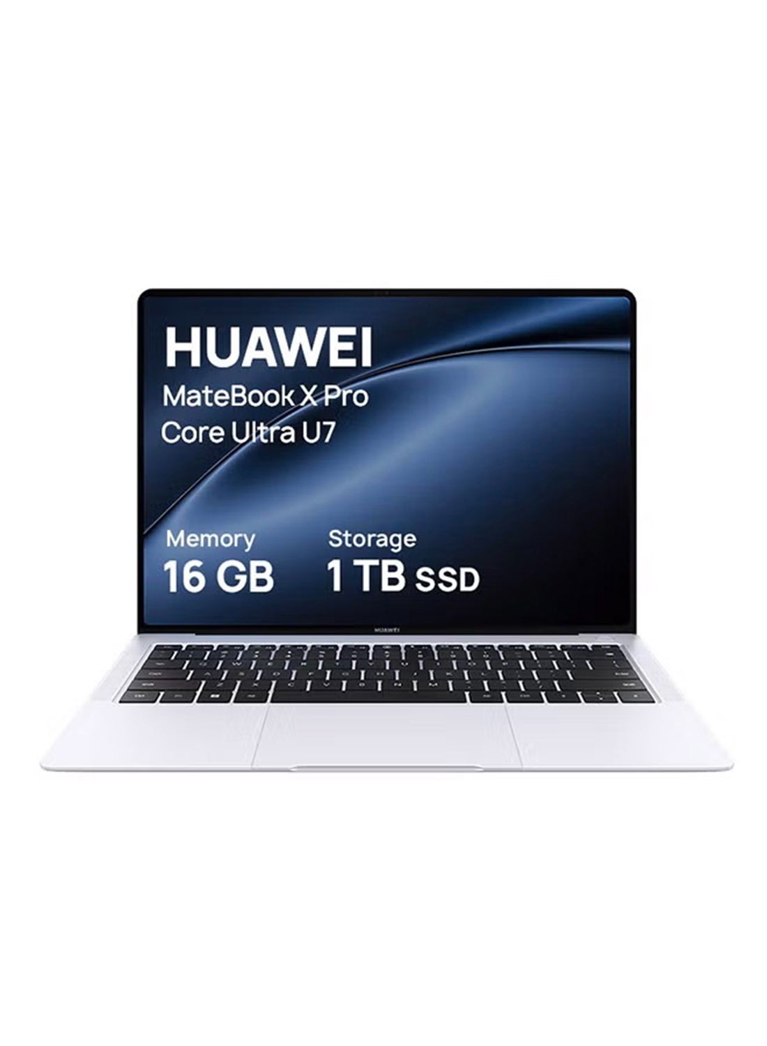 MateBook X Pro Laptop With 14.2-Inch 3.1K flexible OLED Display, Core Ultra 7 Processor/16GB RAM/1TB SSD/Intel Iris XE Graphics/Windows 11 Home English/Arabic White