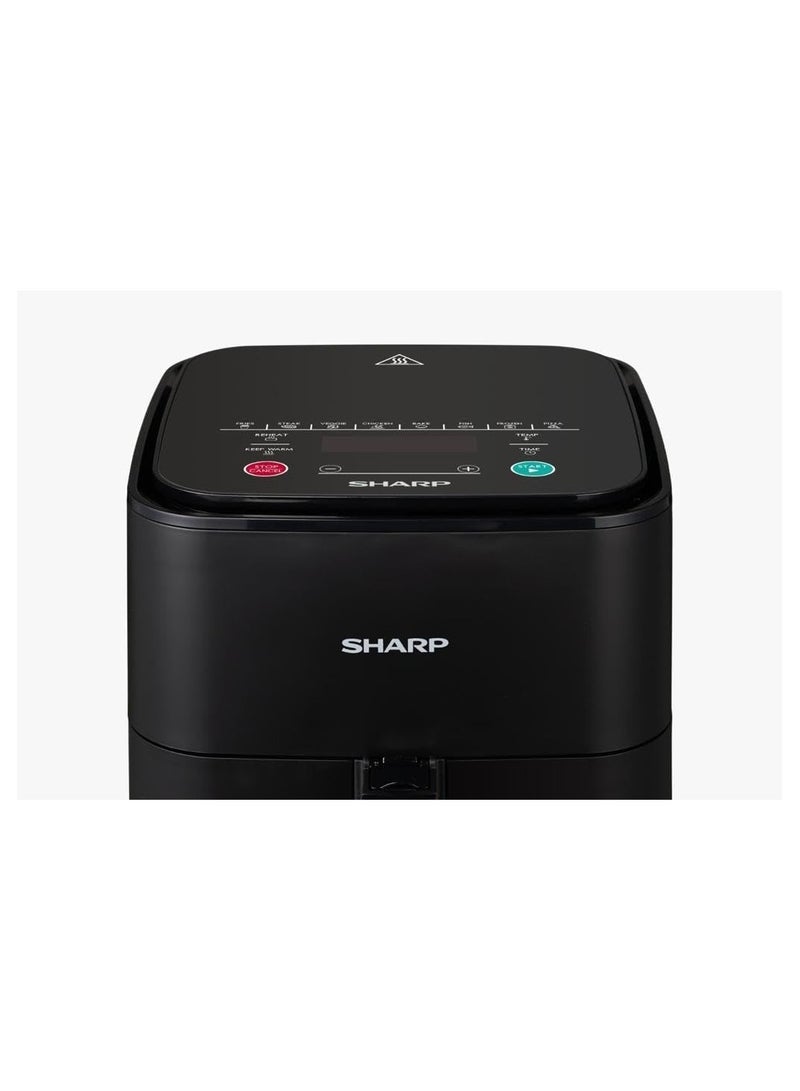 SHARP Air Fryer With 8 Cook Menus - 5 L 1450 W KF-AF50RT-K3 Black  - Image 3
