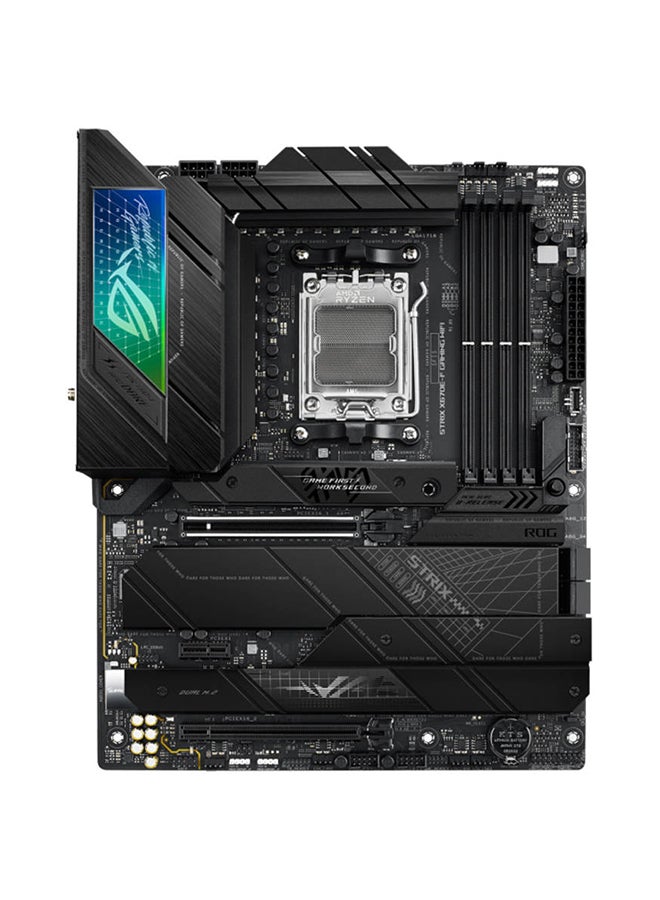 ASUS - ROG STRIX X670E-F GAMING WIFI ATX Motherboard, AMD X670 Chipset, AM5 Socket, Intel 2.5 Gb Ethernet, Wi-Fi 6E, 4xDual Channel DDR5-6400, 128GB Max Memory, 4xSATA 6Gb/s, PCIe 5.0 | 90MB1BA0-M0EAY0 - Image 1