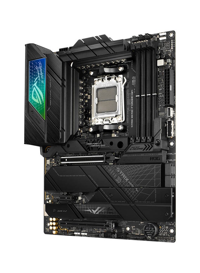 ASUS - ROG STRIX X670E-F GAMING WIFI ATX Motherboard, AMD X670 Chipset, AM5 Socket, Intel 2.5 Gb Ethernet, Wi-Fi 6E, 4xDual Channel DDR5-6400, 128GB Max Memory, 4xSATA 6Gb/s, PCIe 5.0 | 90MB1BA0-M0EAY0 - Image 1