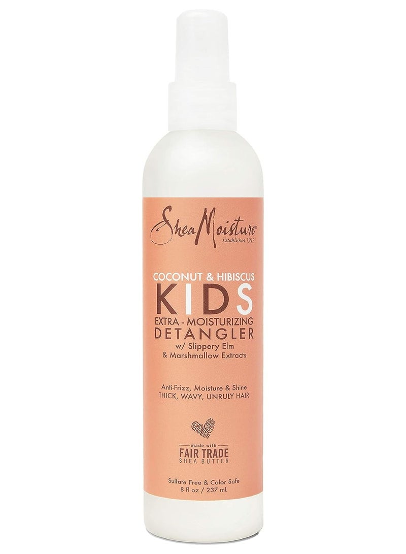SheaMoisture - Kids Extra Moisturizing Detangler For Curly Hair Coconut And Hibiscus Kids Detangler With Shea Butter 8 ozml - Image 1