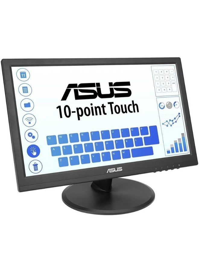 VT168HR Touch Monitor, 15.6" 1366x768 WXGA Touch Display, 60Hz Refresh Rate, 5ms Response Time, 262K Display Colors, TN Panel, 16:9 Aspect Ratio, HDMI/VGA Black
