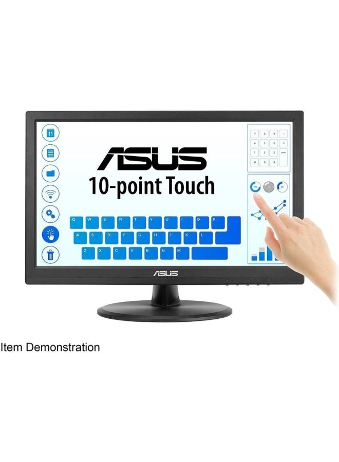 VT168HR Touch Monitor, 15.6" 1366x768 WXGA Touch Display, 60Hz Refresh Rate, 5ms Response Time, 262K Display Colors, TN Panel, 16:9 Aspect Ratio, HDMI/VGA Black