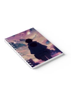 LOWHA Sprial Notebook 60 Sheets with Hard Paper Covers and Boy with Full of Stars Sky Design Multicolour  - Image 5