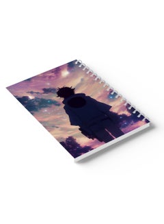 LOWHA Sprial Notebook 60 Sheets with Hard Paper Covers and Boy with Full of Stars Sky Design Multicolour  - Image 3