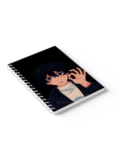 LOWHA Sprial Notebook 60 Sheets with Hard Paper Covers and Anime Boy Design Multicolour  - Image 5