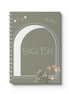 LOWHA English Sprial Notebook, 60 Sheets with Hard Cover ABC Design Multicolour  - Image 1