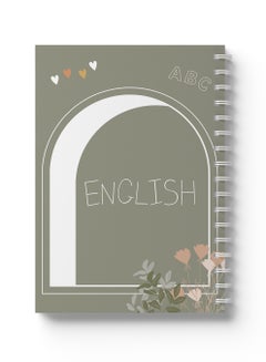 LOWHA English Sprial Notebook, 60 Sheets with Hard Cover ABC Design Multicolour  - Image 5