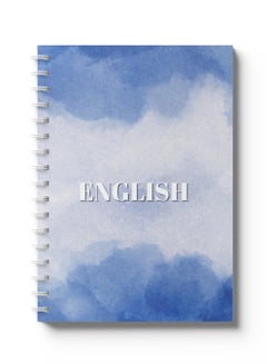 LOWHA English Sprial Notebook, 60 Sheets with Hard Paper Covers Clouds Design Multicolour  - Image 1