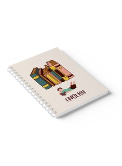 LOWHA English Sprial Notebook, 60 Sheets with Hard Paper Cover Books Design Multicolour  - Image 3