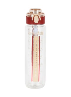 رويال فورد Royalford 1000ml Water Bottle RF12155 with Volume Tracker, Motivational Bottles with Flip Lid, Silicone Sipper and Straw Perfect for School, Office and Gym Leak-Proof and Eco-Friendly Multicolor 1000ml  - Image 1