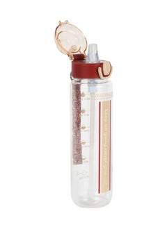 رويال فورد Royalford 1000ml Water Bottle RF12155 with Volume Tracker, Motivational Bottles with Flip Lid, Silicone Sipper and Straw Perfect for School, Office and Gym Leak-Proof and Eco-Friendly Multicolor 1000ml  - Image 2