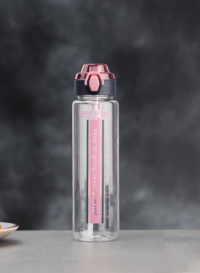 Royalford Royalford 1000ml Water Bottle RF12155 with Volume Tracker, Motivational Bottles with Flip Lid, Silicone Sipper and Straw Perfect for School, Office and Gym Leak-Proof and Eco-Friendly Multicolor 1000ml  - Image 5