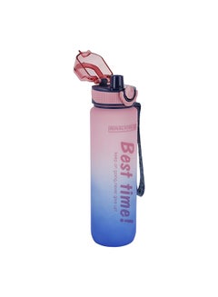 رويال فورد Royalford 1000ml Water Bottle RF12157 with Volume Tracker, Motivational Bottles with Flip Lid, PP Sipper and Straw Perfect for School, Office and Gym Leak-Proof Food-Grade and Elegant Design Multicolor 1000ml  - Image 3