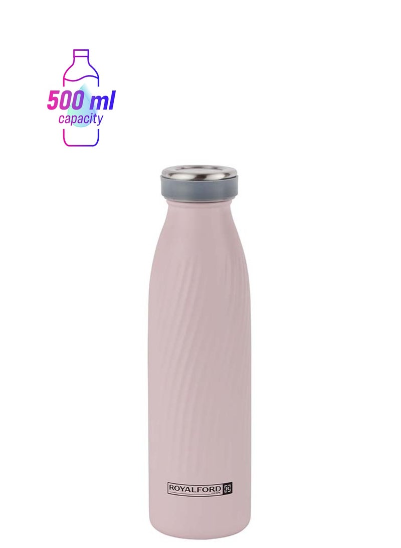 Royalford Royalford 500ml Stainless Steel Vacuum Bottle RF12330 Preserves the Flavor and Freshness, Unbreakable Portable, Leak-Resistant and Light-Weight Suitable for Indoor and Outdoor Assorted Colour 500ml  - Image 1