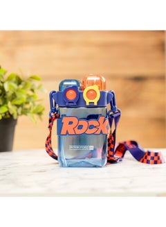 رويال فورد Royalford 600ml Twin Water Bottle RF12404 2-in-1 Dual Chamber Design with Straw and Push Button Lid for Kids and Toddlers 100% Food-Grade, Non-Toxic, Odorless with Durable and Leak-Proof Multicolor 600ml  - Image 1
