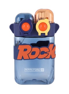 رويال فورد Royalford 600ml Twin Water Bottle RF12404 2-in-1 Dual Chamber Design with Straw and Push Button Lid for Kids and Toddlers 100% Food-Grade, Non-Toxic, Odorless with Durable and Leak-Proof Multicolor 600ml  - Image 2