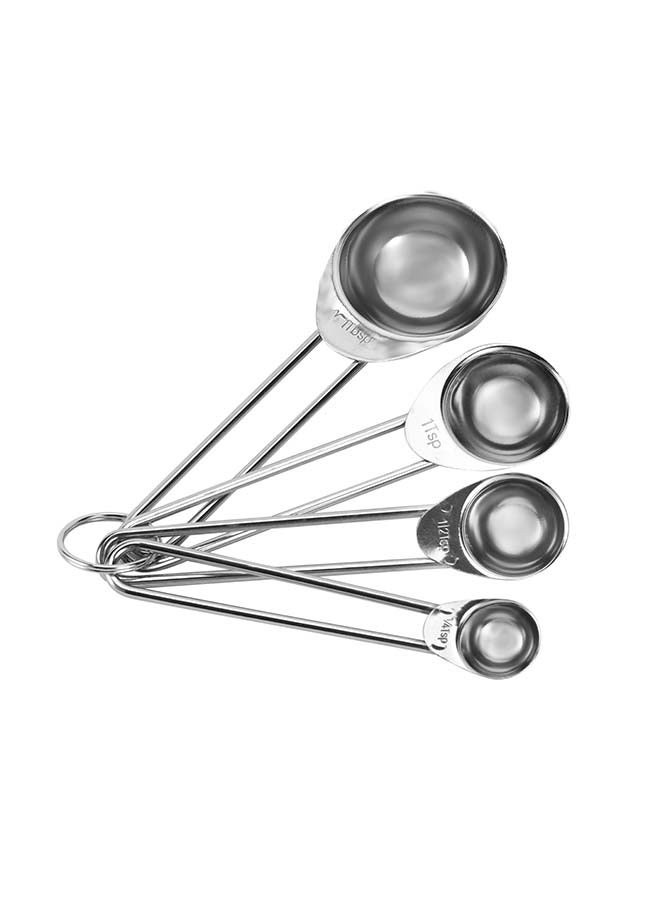 Royalford Royalford Pack of 4 Baking Tools Set RF12320 Stainless Steel Kitchen Tools, Includes Scraper, Whisk, Shovel and Measuring Spoons Perfect for Cooking, Baking, Decorating Cakes, Cookies, Pies Multicolor  - Image 2