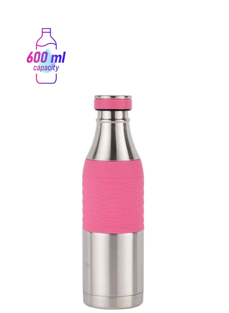 رويال فورد Royalford 600ml Stainless Steel Vacuum Bottle RF12326 Preserves the Flavor and Freshness, Unbreakable Portable, Leak-Resistant and Light-Weight Suitable for Indoor and Outdoor Use Multicolor 600ml  - Image 1