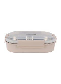 Royalford Royalford 900ml Lunch Box RF12119 Rectangular Tiffin with Transparent Lid and 4 Compartments Removable Stainless Steel Inner Container for Kids and Toddlers, Suitable for Schools, Office, Nursery Multicolor 900ml  - Image 2