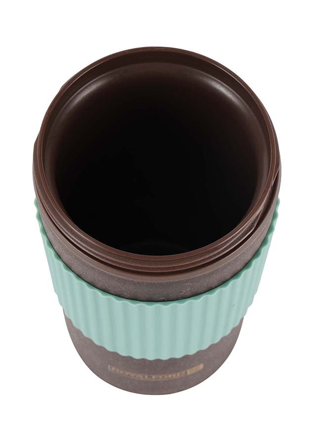 رويال فورد Royalford 380ml Coffee Cup RF12355 Polymer Biomass Cups with Sipper and Straw Lid Leak-Proof and Portable Design Suitable for Indoor and Outdoor Use, at Home, Car, Office, Etc. Multicolor 380ml - Image 3