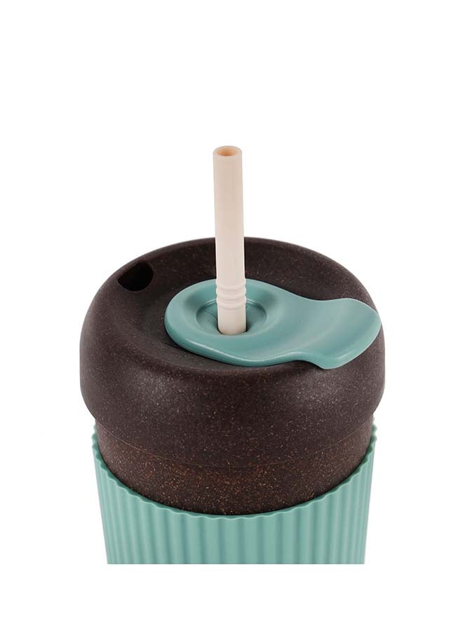 رويال فورد Royalford 380ml Coffee Cup RF12355 Polymer Biomass Cups with Sipper and Straw Lid Leak-Proof and Portable Design Suitable for Indoor and Outdoor Use, at Home, Car, Office, Etc. Multicolor 380ml - Image 5