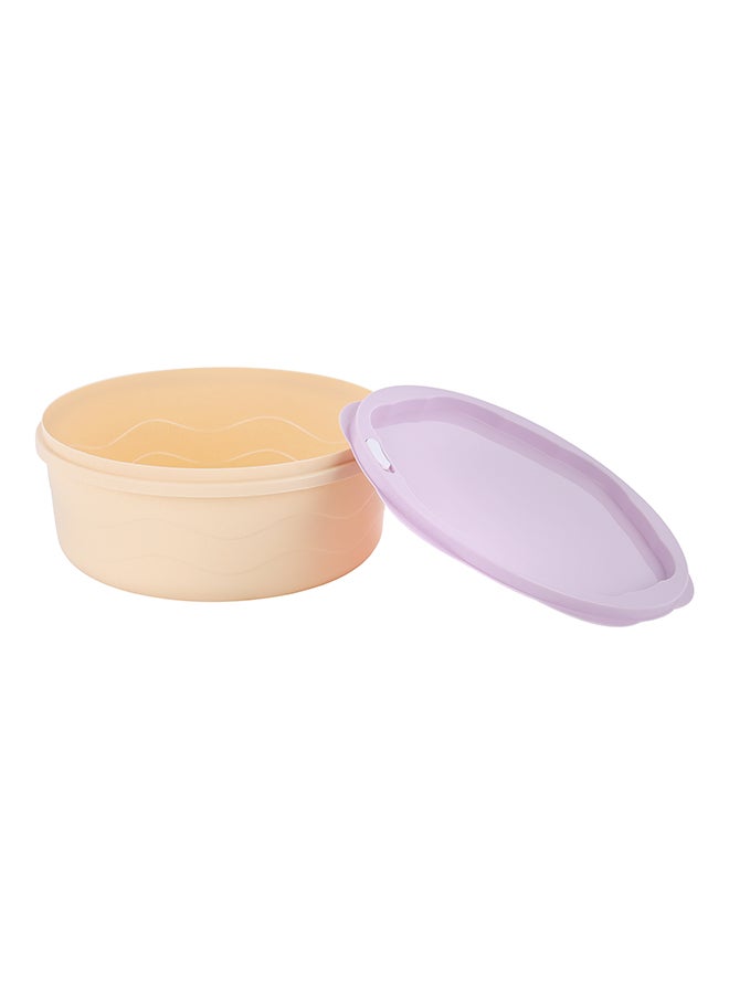 Royalford - Royalford Round Plastic Food Storage Container RF12181 Pack of 5 Containers, 300 ml, 800 ml, 1600 ml, 2600 ml, 4100 ml, Storage Box for Food, Leftover, Marinades, Dough, etc. Multicolor - Image 1