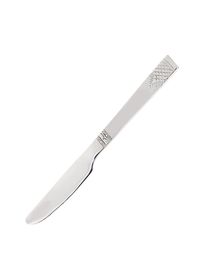 Royalford - Royalford 6pcs Stainless Steel Table Knife RF11947 22 CM, Stylish, Non-Magnetic, and Light-Weight 100% Food-Grade, Suitable for Dining Table, Home and Restaurant Multicolor - Image 1