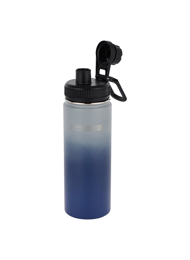 Royalford 550ml Stainless Steel Vacuum Bottle RF12393 Preserves the Flavor and Freshness, Unbreakable Portable, Leak-Resistant and Light-Weight Suitable for Indoor and Outdoor Use Multicolor 550ml