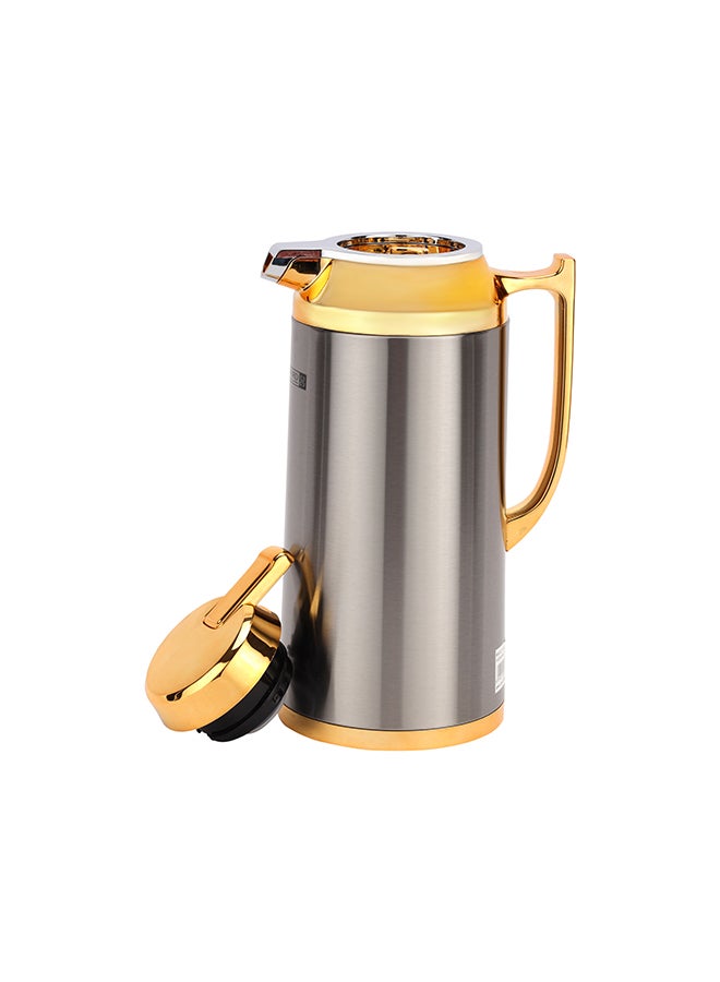 رويال فورد Royalford 1.3 L (44.0 oz) Vacuum Flask- RF12123| With Pink Glass Inner and Stainless Steel Outer Body| Keeps Your Drinks Hot or Cold, Asbestos-Free and Hygienic Multicolor 1.3 L (44.0Liters  - Image 5